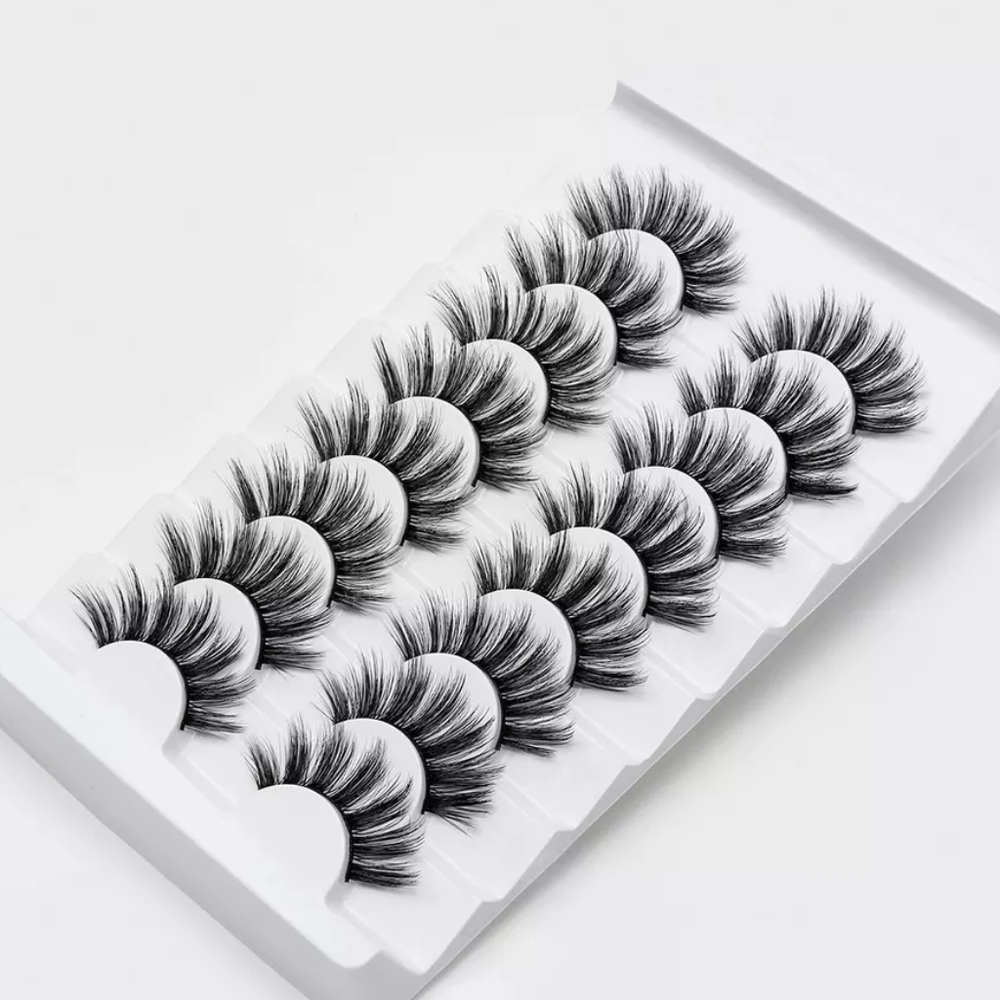 8 pair of 3d mink lashes